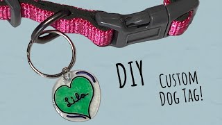 Shrinky Dink Ideas  DIY Pet Id Tag [upl. by Ettezel]