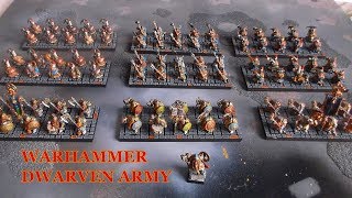 WARHAMMER DWARF ARMY SHOWCASE [upl. by Leandro]