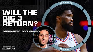 Sixers NEED MVP Joel Embiid to WIN 🏆 Will the Big 3 RETURN  NBA Today [upl. by Suoivatnom]