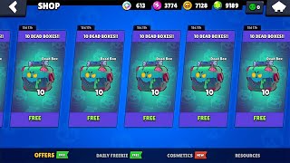 UPDATE FREE 10 DEAD MEGA BOXES 😱🔥LEGENDARY GIFTS BRAWL STARS NEW UPDATE [upl. by Omrellug]