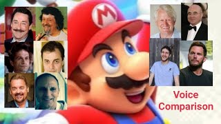 Voice Comparison  Mario Super Mario Bros [upl. by Nollat]