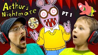 ESCAPE the CRAZY CARTOON Night 1 amp 2 FGTEEV vs Arthur the Aardvark 1 [upl. by Spiros]