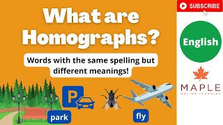 What are Homographs ► Words with multiple meanings  Learn English [upl. by Arahsat]