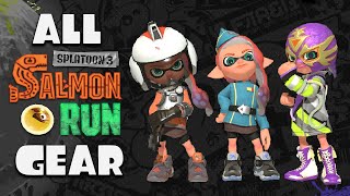 Splatoon 3  ALL Salmon Run Gear EVER  Checklist [upl. by Smallman]