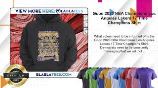 Good 2020 NBA Champions Los Angeles Lakers 17 Time Champions Shirt [upl. by Idzik]