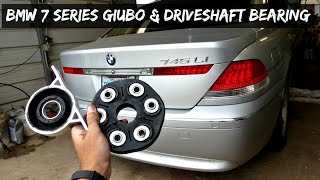 BMW E65 E66 GUIBO FLEX DISC DRIVESHAFT SUPPORT BEARING REPLACEMENT REMOVAL [upl. by Piero]