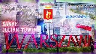 Sanah  Julian Tuwim  Warszawa  tekst  Wisłostrada na rowerze Veturilo  Centrum Nauki Kopernik [upl. by Candis]