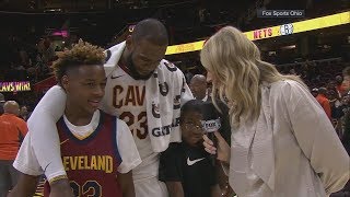 LeBron James sons grade his performance in Cavaliers OT win vs Clippers  ESPN [upl. by Hilleary333]