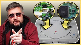 PSone MOD Chip Install amp Full SMD ReCap  Nice [upl. by Austina]