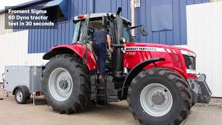 Testing a Tractor with a Froment Dynamometer in 30 Seconds [upl. by Neenad]