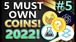 🔥 5 MUST OWN Coins 🔥 In Your Portfolio For 2022  HUGE PUMP INCOMING DONT MISS OUT 🎄🥂 [upl. by Sdlonyer]