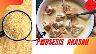 How to make Cornmeal  Recette Akasan HaitienAKASAN AYISYEN stessout food recipe haitiancreator [upl. by Alliw172]