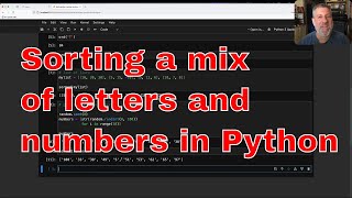 Sorting a mix of letters and numbers in Python [upl. by Arella943]