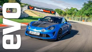 evo subscribers experience the new Alpine A110 R flatout at Brands Hatch [upl. by Ellocin]