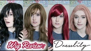 Dresslily  WIG REVIEW  4 more wigs [upl. by Eitsyrk222]