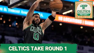 Locked On Celtics POSTCAST Celtics Take Round 1 of 2 n Charlotte [upl. by Oruasi]