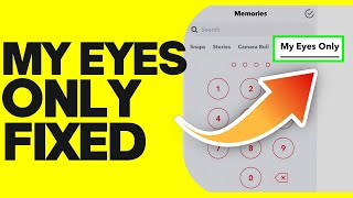 How To Fix Snapchat My Eyes Only Not Loading  Not Working [upl. by Eiram]