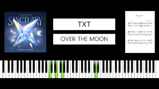 TOMORROW X TOGETHER  Over The Moon BEST PIANO TUTORIAL amp COVER [upl. by Hansiain31]