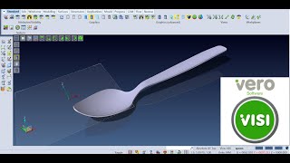 Visi Vero Surface Tutorial  How to make Spoon VISICADCAM [upl. by Cristine]