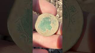 Old Coin  Metal Detecting an Old Homestead with the Garrett Apex metal detector shorts [upl. by Roy]