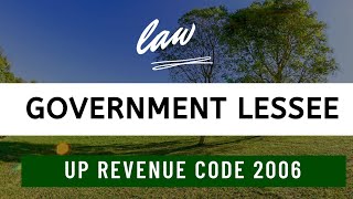 Government Lessee  Revenue Code 2006  Hindi Explanation [upl. by Margaretta24]