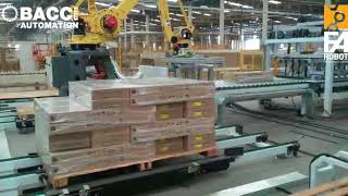 BACCI AUTOMATION  Palletizing with Robots  Moveis provincia [upl. by Beera]