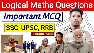 Logical Maths Question Live Test  Reasoning Questions Live  SSC Questions Revision  GK Question [upl. by Ahseekal]