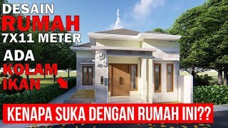 Desain Rumah 7x11 Meter  DESAIN RUMAH PALING FAVORIT [upl. by Alleras436]