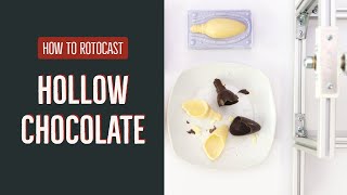 How To Rotocast a Hollow Chocolate Piece using the Rototyp Rotocasting Machine KIT  roto moulding [upl. by December221]