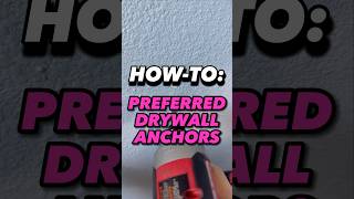 Easily install these self drilling anchors into drywall by following these tips for hanging stuff [upl. by Kulseth]