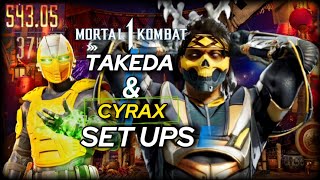 Mortal Kombat 1 Takeda Optimal Combos  MK1 Takeda amp Cyrax Set Ups [upl. by Steinway712]