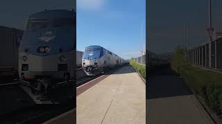 Amtrak Pennsylvanian Train 42 with P42DC 98 arrives in Altoona trains transportation travel [upl. by Akkahs]