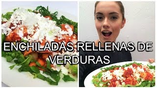 ENCHILADAS AL GUAJILLO RELLENAS DE VERDURAS  ALIX Laguna [upl. by Lleira]