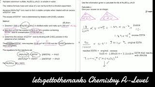 Calculate a value for integer X Hydrated salts A Level chemistry [upl. by Cordelia]