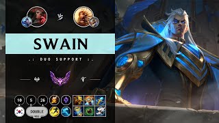 Swain Support vs Leona  KR Master Patch 1411 [upl. by Ameline]