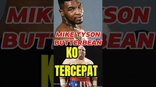 TYSON vs BUTTERBEAN‼️ shorts boxing tinju [upl. by Hairahcez780]