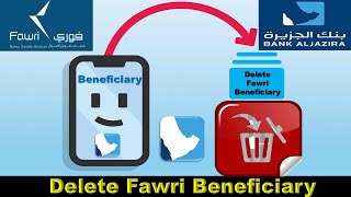 How to Delete beneficiary in fawri bank Al Jazira online [upl. by Estevan]