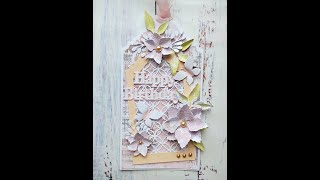 Gothic Top Tag Card using Chalky Paints from Sentimentally Yours craftingideas crafting craft [upl. by Monah]