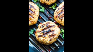 Grilling Bruschetta Tomato Basil amp Garlic Chicken Patties [upl. by Lemrej]