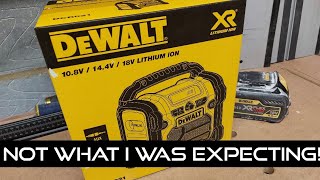 Dewalt DCR021 18V Radio  Unboxing and First Impressions [upl. by Aidnyl]