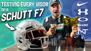 What Visors Fit a Schutt F7 VTD Visor Installation and Fit Test [upl. by Audie497]