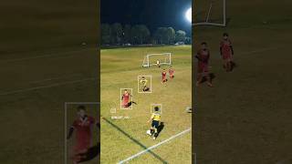 U11 10 year old passing and movement off the ball  left wing back winger play football [upl. by Rhyner]