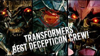 Transformers Best Decepticons in the Transformers Movie Franchise Decepticon Crew [upl. by Aihtyc928]