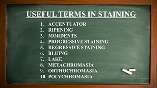 USEFUL TERMS IN STAINING  ACCENTUATORS RIPENINGMORDANTSBLUINGLAKE STAINING PART 2 [upl. by Asoramla259]