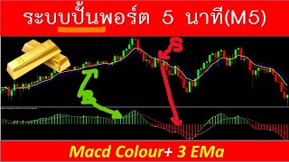 เทรดสั้นปั้นพอร์ต M5 ด้วย Macd Colour Dot ง่ายสไตล์มือใหม่ [upl. by Akirderf]