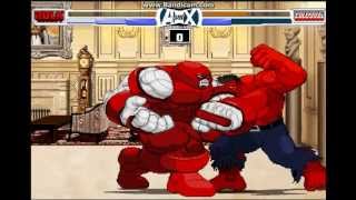 MUGEN Battle AvX Red Hulk vs Colossusnaught [upl. by Ise819]