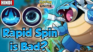 Rapid Spin Blastoise is Bad  Hindi Pokemon Unite Master Gameplay [upl. by Soirtemed]