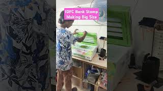 Bank Rubber Stamp Making big size bank stamps stampfactory shortsfeed [upl. by Einafit156]