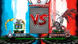 Dual Elfin vs Mechanical Helios  Bakugan Defenders of the Core [upl. by Yornoc]