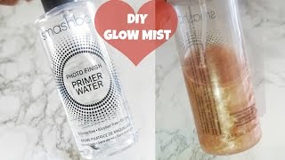 DIY Glow Setting Spray cheap dupe  CoverFX Illuminating Spray Review  iamLindaElaine [upl. by Aneehsit]